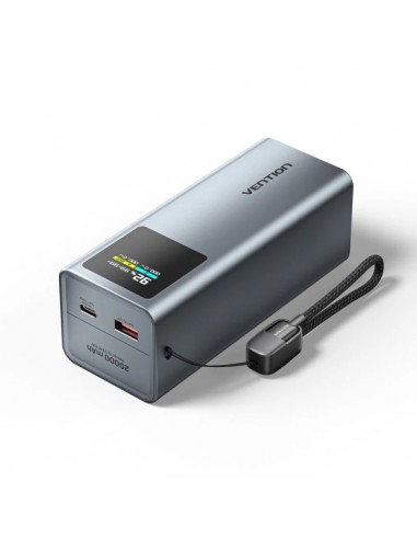 Vention Powerbank de 20000mAh - Potencia de Salida hasta 100W - Power Delivery - USB-A - USB-C - Pantalla TFT - Tecnologia