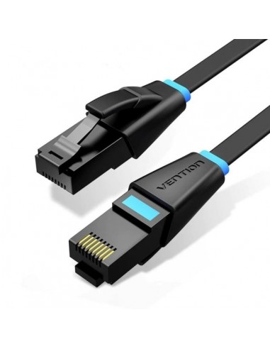 Vention Cable de Red - Cat.6a UTP - Longitud 2m - Velocidad hasta 1Gbps - 32AWG - Cubierta de PVC - Color Negro