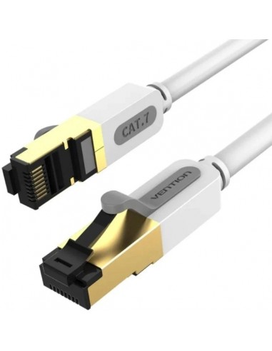 Vention Cable de Red Cat.7 SFTP - Longitud 0.5m - Velocidad hasta 10Gbps - 28AWG - Cubierta de PVC - Conectores Chapados en