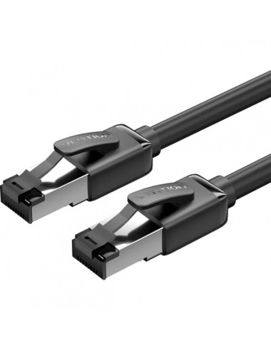 Vention Cable de Red Cat.8 SFTP - Longitud 2m - Velocidad hasta 40Gbps - 28AWG - Blindaje Multicapa - Color Negro