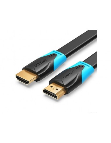 Vention Cable HDMI 2.0 Plano - Resolucion 4K - ARC - Longitud 10m - Conectores Chapados en Oro - Revestimiento en PVC - Color