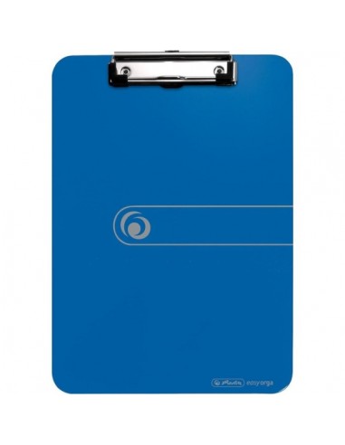 Herlitz Carpeta Sujetapapeles - Formato A4 - Pinza Metalica - Capacidad hasta 80 Hojas - Color Azul
