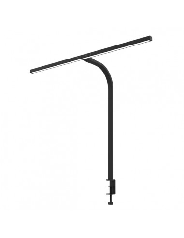 Unilux Strata Clamp Lampara LED de Escritorio con Abrazadera - Iluminacion Asimetrica - Color Negro