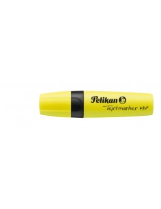 Pelikan Textmarker 490 Marcador Fluorescente - Blister - Ergonomico - Base de Agua - Punta Biselada con 3 Anchos de Trazo -