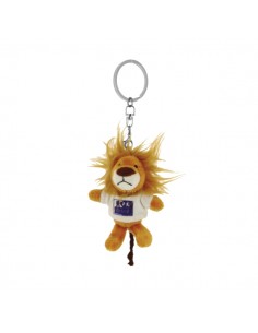 Oxford Lion Llavero con Forma de Peluche Leon - Perfecto para Regalar o Coleccionar - Color Blanco