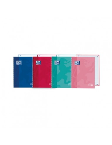 Oxford Cuaderno de Espiral - Formato A5-- 80 Hojas - Cuadricula 5x5mm - Tapa Extradura - Digitalizacion de Textos con App -