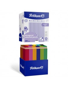 Pelikan Pack de 288 Lapices de Colores - Hexagonales - Ideal para Mezclas y Superposiciones - 12 Colores Surtidos