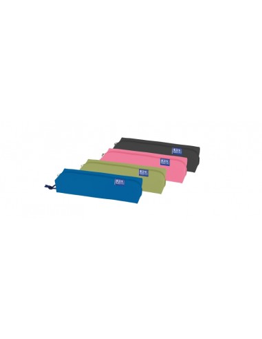 Oxford Kangoo Live and Go Estuche Rectangular Mediano - Goma Elastica para Cuadernos - 22x3.5x7cm - Colores Surtidos