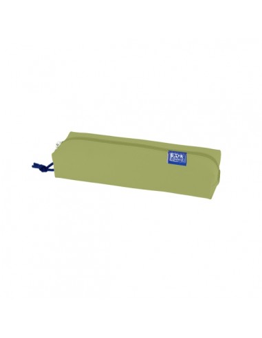 Oxford Kangoo Live and Go Estuche Rectangular Mediano - Goma Elastica para Cuadernos - Color Verde