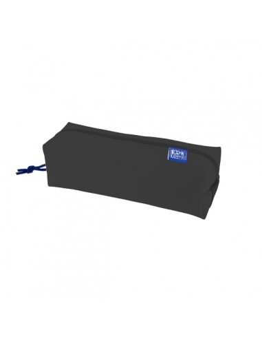 Oxford Kangoo Live and Go Estuche Cuadrado Grande - Goma Elastica para Cuadernos - Color Negro