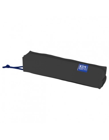 Oxford Kangoo Live and Go Estuche Cuadrado Compacto - Goma Elastica para Cuadernos - 22x4x4cm - Color Negro