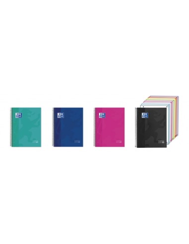 Oxford Cuaderno de Espiral - Formato A4-- 200 Hojas - Rayado Horizontal 1 Linea - Tapa Extradura - Anti Traspaso de Tinta -