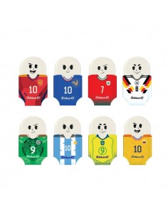 Pelikan Squeezy Sports Goma de Borrar - Tematica de la Copa Mundial de la Fifa 2026 - Colores Surtidos