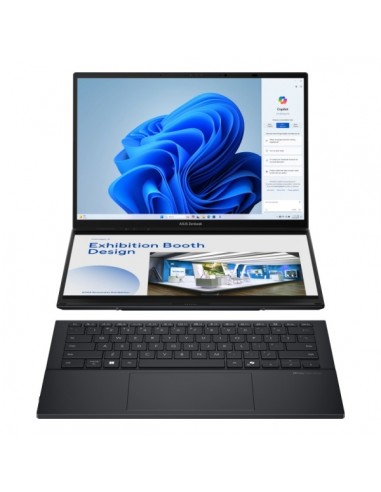 Asus ZenBook Duo OLED Portatil 14" Tactil Intel Core Ultra 7 255H - 32GB - 1TB SSD - Windows 11 Home - Color Gris - Teclado