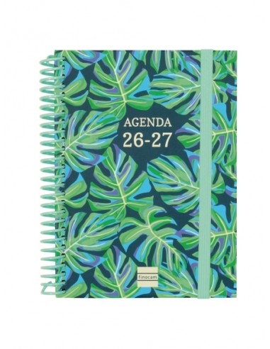 Finocam Diva Agenda Escolar 26 27 en Catalan - Semana Vista Horizontal - Formato 8Â-- 120x164mm - Tapas de Carton Forrado