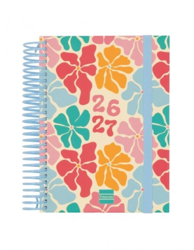 Finocam Diva Agenda Escolar 26 27 - 1 Dia por Pagina - Formato 8Â-- 120x164mm - Tapas de Carton Forrado - Papel de 80g m2