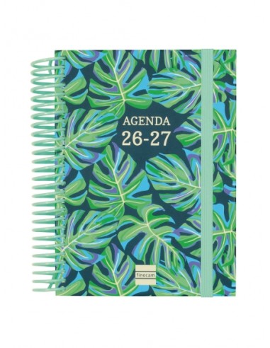Finocam Diva Agenda Escolar 26 27 - 1 Dia por Pagina - Formato 8Â-- 120x164mm - Tapas de Carton Forrado - Papel de 80g m2