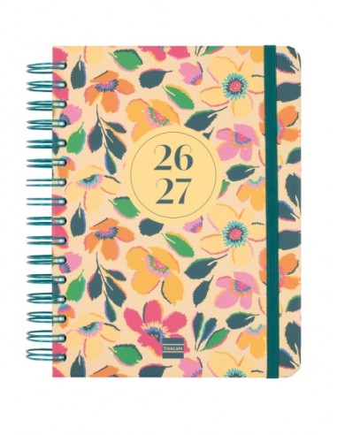Finocam Cosmo Cart Agenda Escolar 26 27 en Catalan - 1 Dia por Pagina - Formato 4Â-- 155x212mm - Tapas de Carton Forrado -