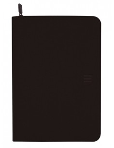 Finocam Serie 00 J964 Portadocumentos de Mano - 4 Anillas de 16mm - Cremallera - Formato A4 - 210x297mm - Bloc de Notas -