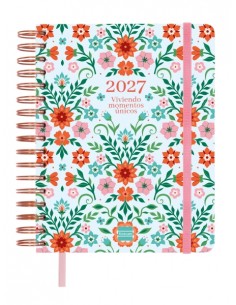 Finocam Vitae Agenda de Espiral - 16 Meses - Semana Vista Horizontal - Formato 4Â-- 155x217mm - Tapa Dura - Papel de