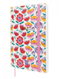 Finocam Dotted Agenda de Tapa Flexible Internacional - 16 Meses - Semana Vista Horizontal - Formato Y10 - 140x204mm - Papel
