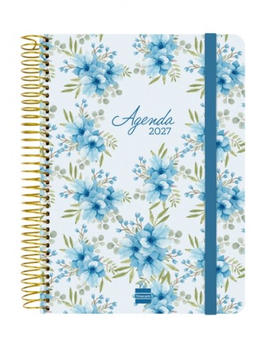 Finocam Cloe Agenda de Espiral - 16 Meses - Semana Vista Horizontal - Formato E10 - 155x212mm - Tapa Dura - Papel de 100g m2