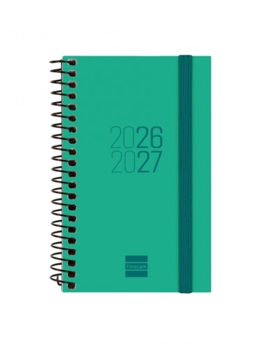 Finocam Espir Agenda Escolar 26 27 - Semana Vista Horizontal - Formato E3 - 79x127mm - Tapas de Polipropileno - Papel de