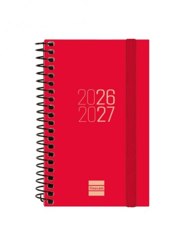 Finocam Espir Agenda Escolar 26 27 en Catalan - Semana Vista Horizontal - Formato E3 - 79x127mm - Tapas de Polipropileno -