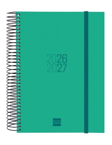 Finocam Espir Agenda Escolar 26 27 - 1 Dia por Pagina - Formato E10 - 155x212mm - Tapas de Polipropileno - Papel de 70g m2 -