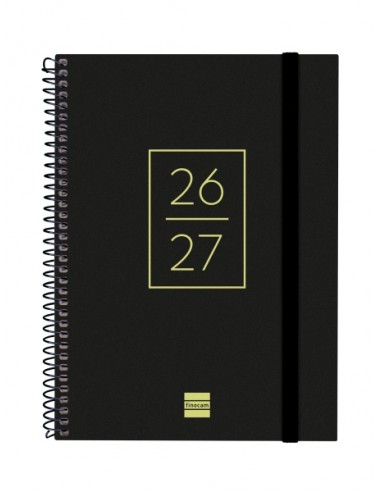 Finocam Secundaria Agenda Escolar 26 27 - Semana Vista Horizontal - Formato 4Â-- 155x212mm - Tapas de Polipropileno -