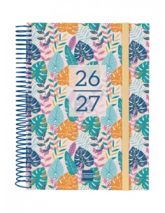 Finocam Secundaria Agenda Escolar 26 27 - 1 Dia por Pagina - Formato 4Â-- 155x212mm - Tapas de Polipropileno - Papel de