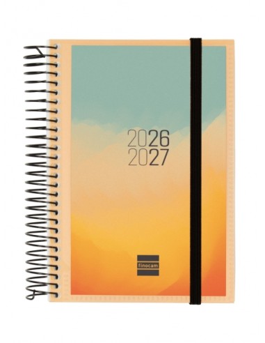 Finocam Espir Agenda Escolar 26 27 en Catalan - 1 Dia por Pagina - Formato E8 - 120x171mm - Tapas de Polipropileno - Papel de