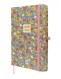 Finocam Minimal Agenda de Tapa Dura Internacional - 18 Meses - Semana Vista Horizontal - Formato M5 - 140x190mm - Papel Crema