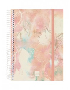 Finocam Espiral Agenda Internacional - 18 Meses - 2 Dias por Pagina - Formato E10 - 155x212mm - Tapas de Polipropileno -