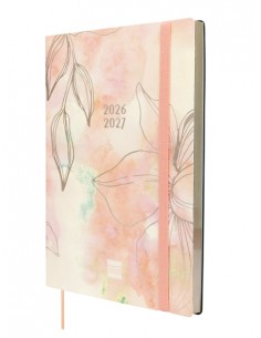 Finocam Mara Agenda de Tapa Flexible Internacional - 18 Meses - Semana Vista Vertical - Formato Y10 - 140x204mm - Papel de