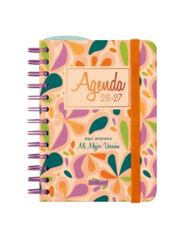 Finocam Talkual Agenda Escolar 26 27 - Semana Vista Horizontal - Formato 8Â-- 120x169mm - Tapa Dura - Papel de 100g m2 -