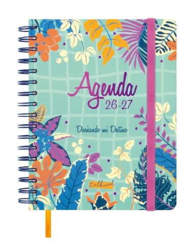 Finocam Talkual Agenda Escolar 26 27 - 1 Dia por Pagina - Formato 4Â-- 155x217mm - Tapa Dura - Papel de 80g m2 - Espiral