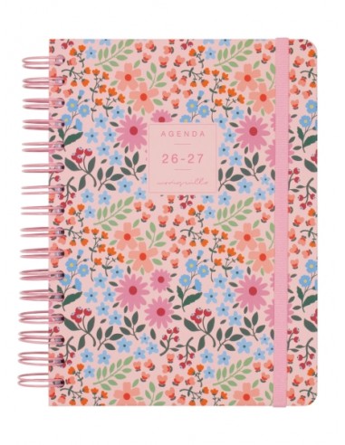 Finocam Moniquilla Agenda Escolar 26 27 - 1 Dia por Pagina - Formato E10 - 155x212mm - Tapa Dura - Papel de 80g m2 - Espiral