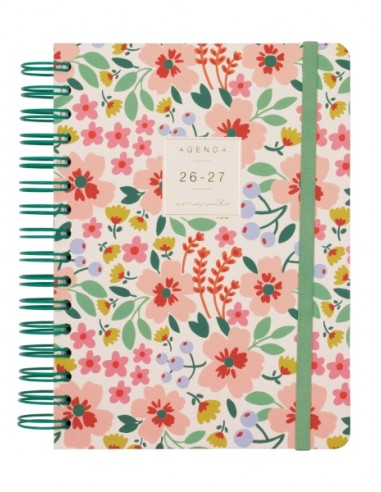 Finocam Moniquilla Agenda Escolar 26 27 - 1 Dia por Pagina - Formato E10 - 155x212mm - Tapa Dura - Papel de 80g m2 - Espiral