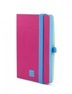 Finocam Modern Cuaderno de Tapa Ligera - 72 Hojas - 100x150mm - Papel Crema de 80g m2 - Liso - Bolsillo Interior - Cierre con