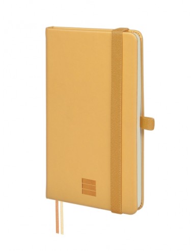Finocam Nexo Cuaderno de Tapa Dura - 72 Hojas - 90x150mm - Papel Crema de 80g m2 - Bolsillo Interior - Cierre con Goma -