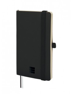 Finocam Nexo Cuaderno de Tapa Blanda - 72 Hojas - 90x150mm - Papel Crema de 80g m2 - Liso - Bolsillo Interior - Cierre con