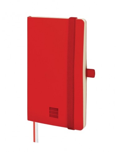 Finocam Nexo Cuaderno de Tapa Blanda - 72 Hojas - 90x150mm - Papel Crema de 80g m2 - Bolsillo Interior - Cierre con Goma -