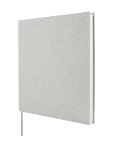 Finocam Jazz Libro de Visitas para Firmar - 80 Hojas - 250X250mm - Papel Marfil de 120g m2 - Cubierta de Tejido de