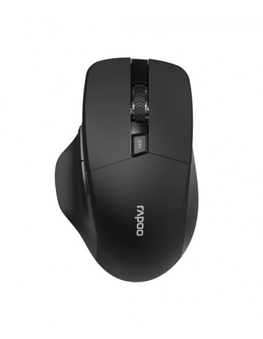 Rapoo M610 Raton Inalambrico - Bluetooh y 2.4GHz - 1600 DPI - Bateria Recargable Ecologica - Color Negro