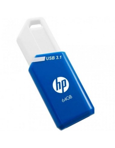 HP x755w Memoria USB 3.1 64GB - Color Azul Blanco (Pendrive)