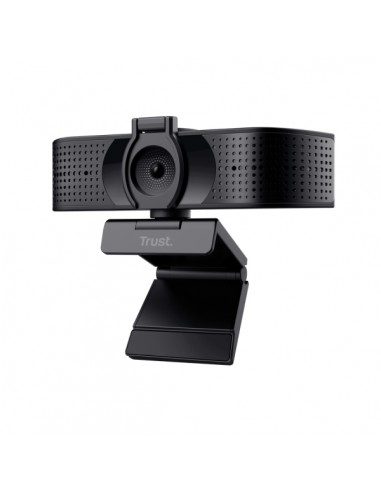 Trust Teza Webcam 4K Ultra HD - Cable 2m - Microfono Incorporado - Balance de Blancos Automatico - Modo de Privacidad -