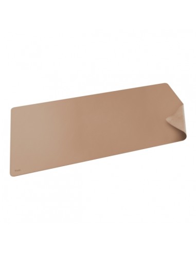 Trust Benya Alfombrilla de Escritorio XXL - PVC - Superficie Suave - Antideslizante - Flexible - 430x900mm - Color Beige