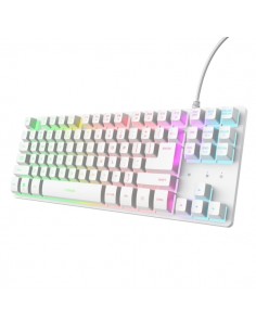 Trust GXT 833W Thado Teclado Gaming con Cable de 1.5m - Formato TKL - Iluminacion RGB - Patas Antideslizantes - 87 Teclas -