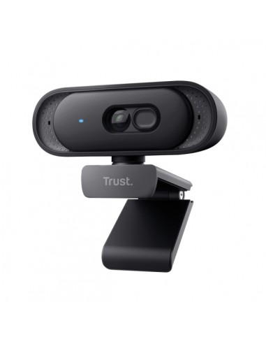 Trust Tomar Webcam QHD 2K - Cable 2m - Microfono Incorporado - Balance de Blancos Automatico - Modo de Privacidad - Rosca